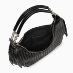 Isabella | Bold & Sophisticated Woven Shopper Bag – Timeless Charm & Practicality - in Black | Arvea Bags