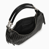Isabella | Bold & Sophisticated Woven Shopper Bag – Timeless Charm & Practicality - in Black | Arvea Bags