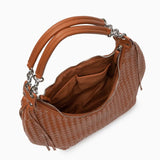 Isabella | Bold & Sophisticated Woven Shopper Bag – Timeless Charm & Practicality - in Brown | Arvea Bags