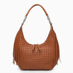 Isabella | Bold & Sophisticated Woven Shopper Bag – Timeless Charm & Practicality - in Brown | Arvea Bags