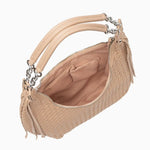 Isabella | Bold & Sophisticated Woven Shopper Bag – Timeless Charm & Practicality - in Light Brown | Arvea Bags