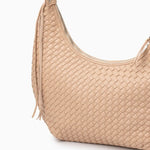 Isabella | Bold & Sophisticated Woven Shopper Bag – Timeless Charm & Practicality - in Light Brown | Arvea Bags
