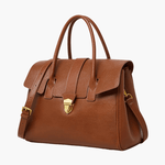 Isabella | Brown Classic Leather Satchel – Timeless & Versatile - in Brown | Arvea Bags