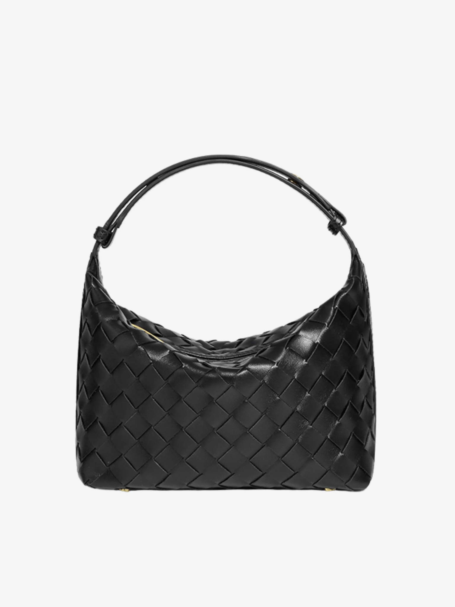 Isabella | Luxe Burgundy Woven Leather Tote – Chic & Statement - Making - in Black | Arvea Bags