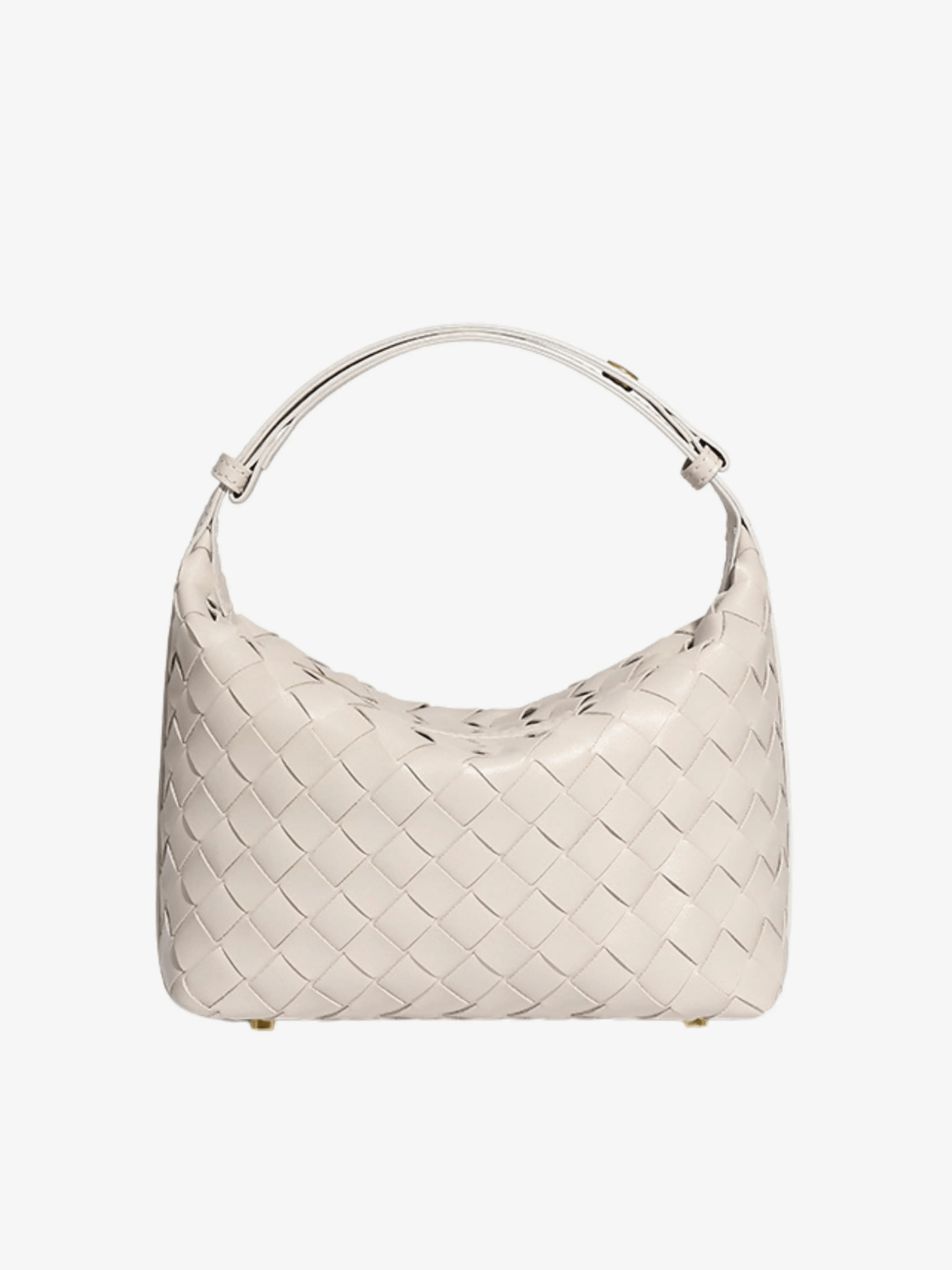 Isabella | Luxe Burgundy Woven Leather Tote – Chic & Statement - Making - in Off - White | Arvea Bags