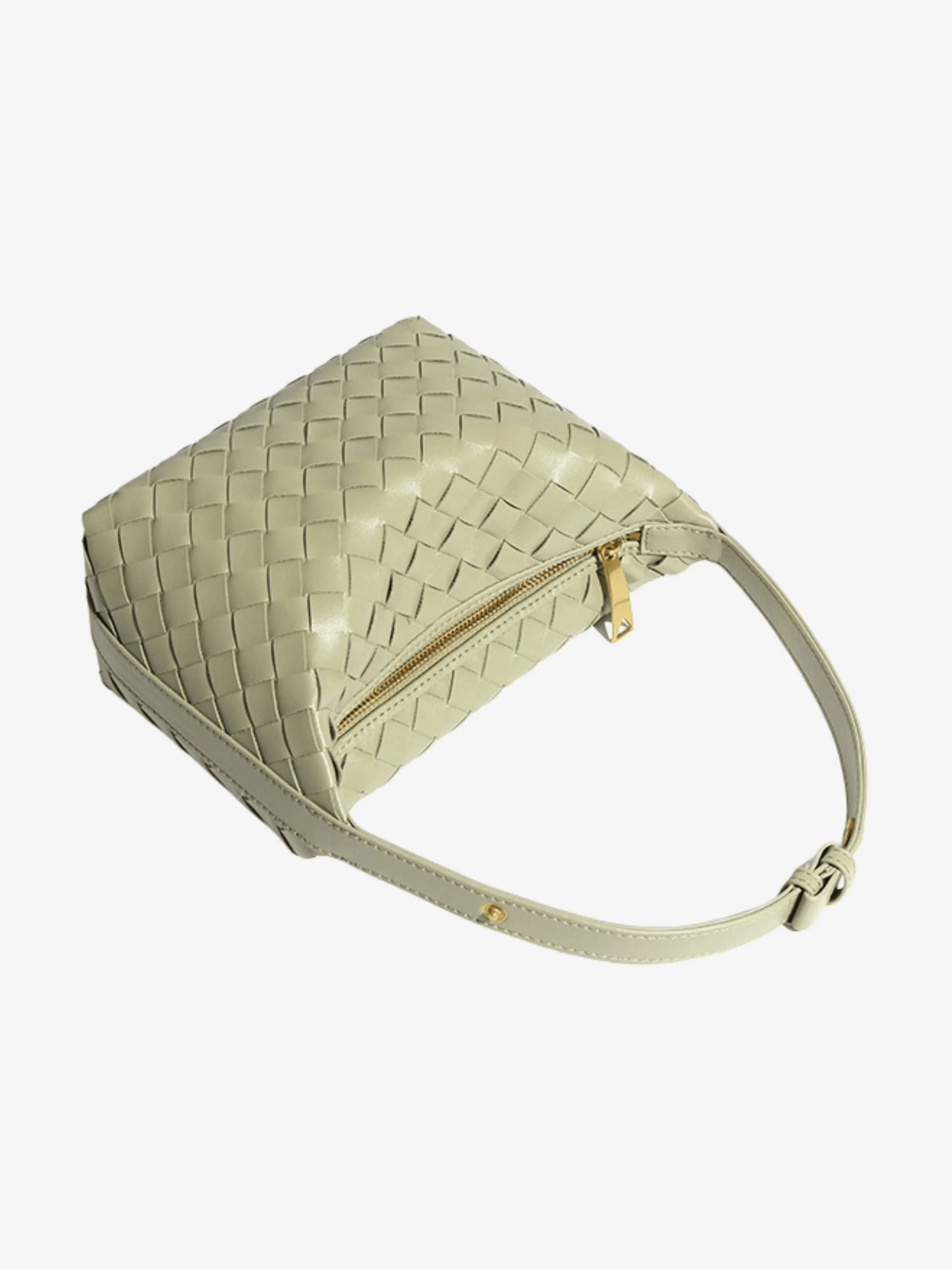 Isabella | Luxe Burgundy Woven Leather Tote – Chic & Statement - Making - in Olive | Arvea Bags