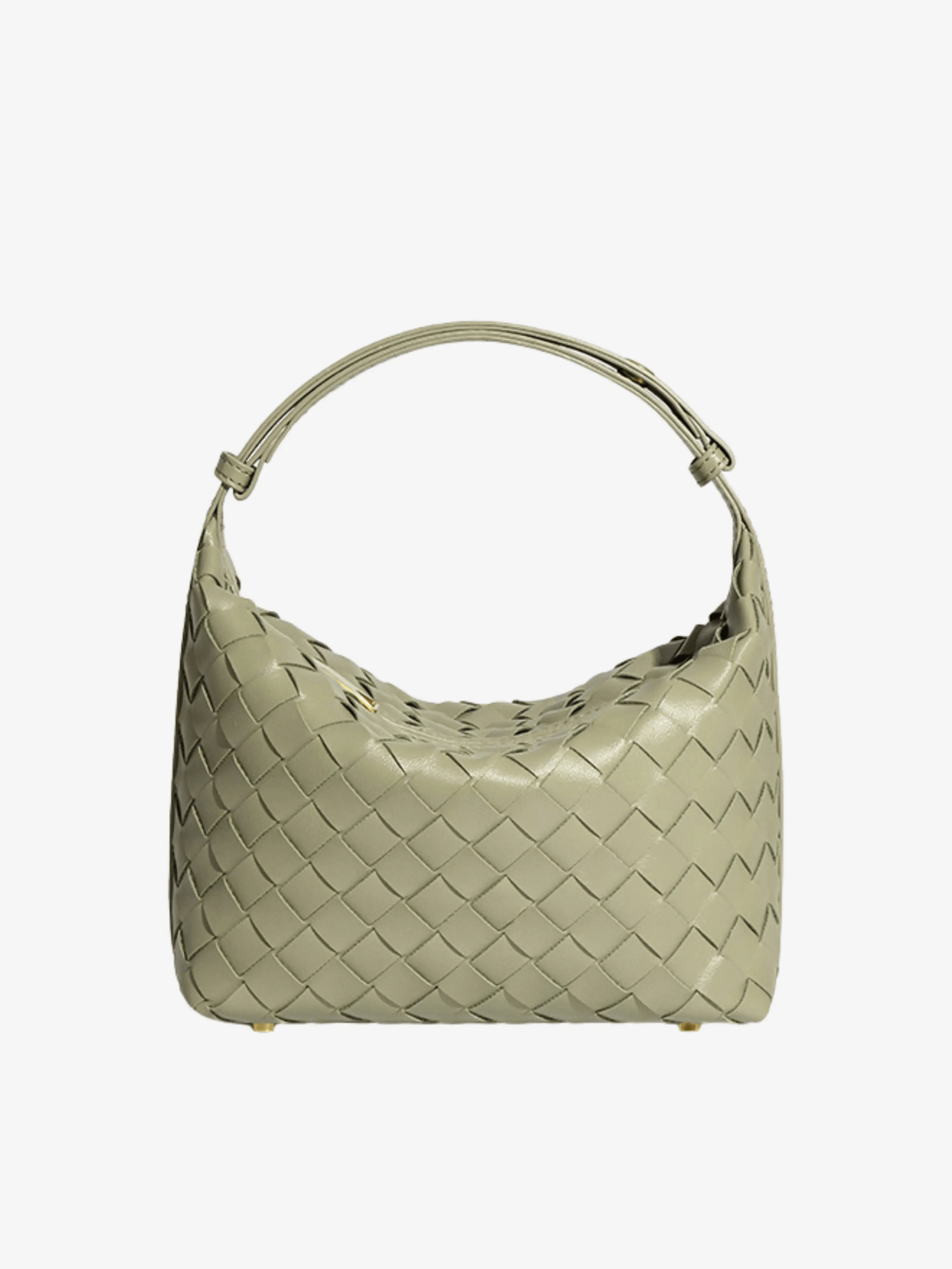 Isabella | Luxe Burgundy Woven Leather Tote – Chic & Statement - Making - in Olive | Arvea Bags