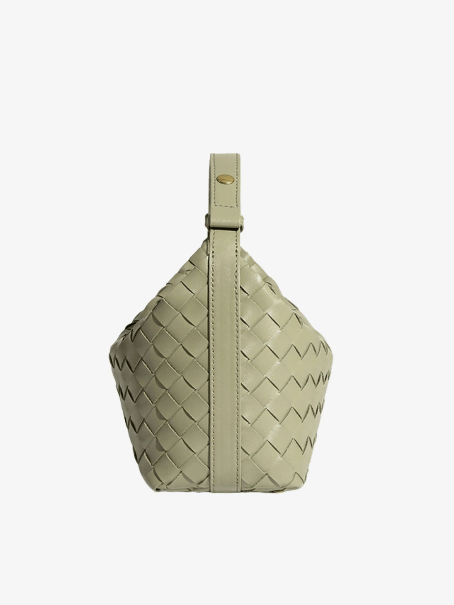 Isabella | Luxe Burgundy Woven Leather Tote – Chic & Statement - Making - in Olive | Arvea Bags