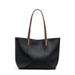 Isabella | Premium Leather Tote Bag – Chic & Spacious - in Black | Arvea Bags
