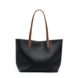 Isabella | Premium Leather Tote Bag – Chic & Spacious - in Black | Arvea Bags