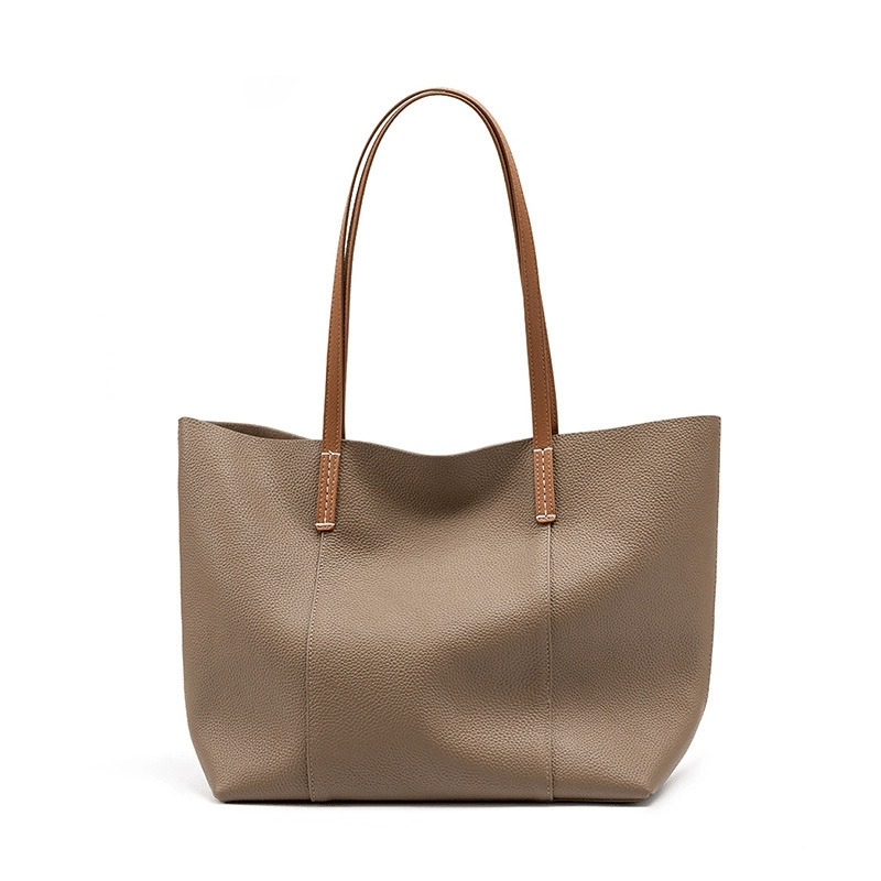 Isabella | Premium Leather Tote Bag – Chic & Spacious - in Brown | Arvea Bags