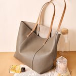 Isabella | Premium Leather Tote Bag – Chic & Spacious - in Brown | Arvea Bags