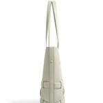 Isabelle | Luxe White Woven Leather Tote – Minimal & Elegant - in Black | Arvea Bags