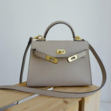 Isla | Black Structured Top - Handle Bag – Timeless & Elegant - in Black | Arvea Bags