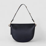 Isla | Contemporary Black Leather Crossbody – Sleek & Stylish - in Black | Arvea Bags
