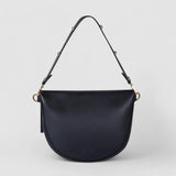 Isla | Contemporary Black Leather Crossbody – Sleek & Stylish - in Black | Arvea Bags