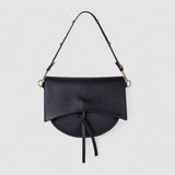 Isla | Contemporary Black Leather Crossbody – Sleek & Stylish - in Black | Arvea Bags