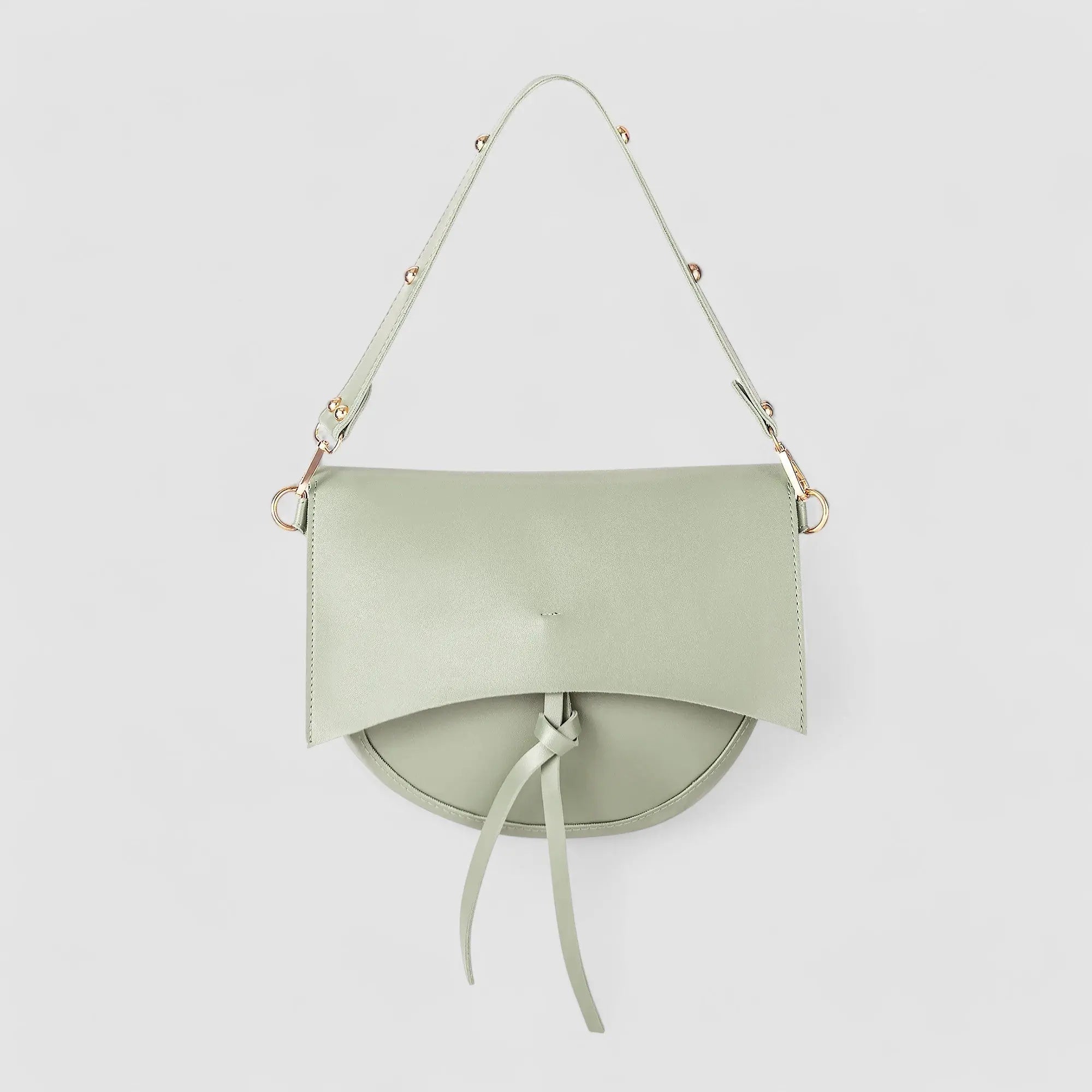 Isla | Contemporary Black Leather Crossbody – Sleek & Stylish - in Green | Arvea Bags