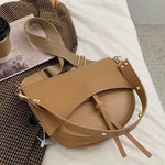 Isla | Contemporary Black Leather Crossbody – Sleek & Stylish - in Khaki | Arvea Bags