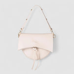 Isla | Contemporary Black Leather Crossbody – Sleek & Stylish - in Light Beige | Arvea Bags