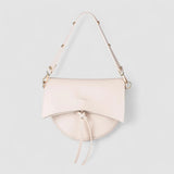 Isla | Contemporary Black Leather Crossbody – Sleek & Stylish - in Light Beige | Arvea Bags