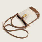 Isla | Elegant Canvas & Leather Bucket Bag – Chic & Versatile - in Brown | Arvea Bags