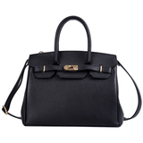 Isla | Premium Vegan Leather Handbag – Elegant & Timeless - in Black | Arvea Bags