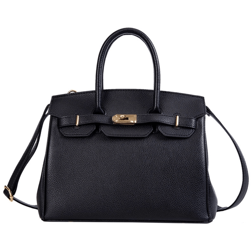 Isla | Premium Vegan Leather Handbag – Elegant & Timeless - in Black | Arvea Bags