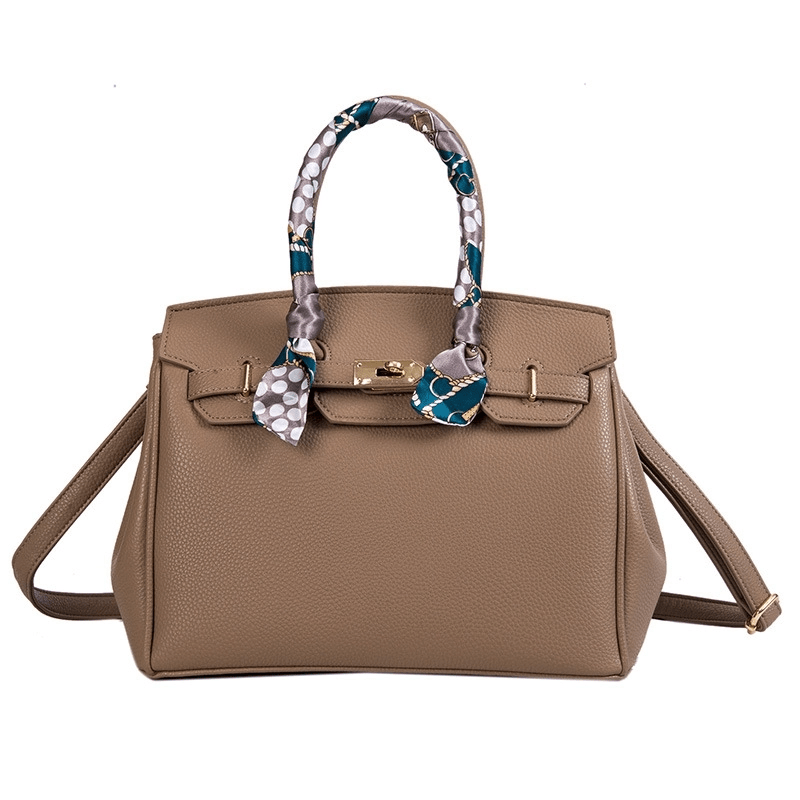 Isla | Premium Vegan Leather Handbag – Elegant & Timeless - in Brown | Arvea Bags