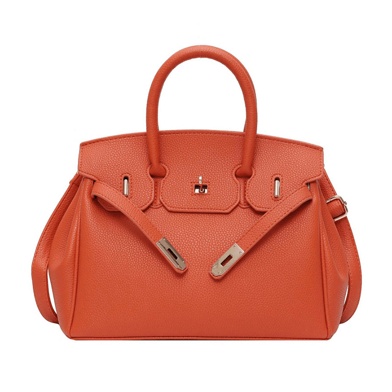 Isla | Premium Vegan Leather Handbag – Elegant & Timeless - in Orange | Arvea Bags