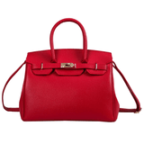 Isla | Premium Vegan Leather Handbag – Elegant & Timeless - in Red | Arvea Bags