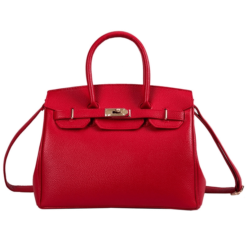 Isla | Premium Vegan Leather Handbag – Elegant & Timeless - in Red | Arvea Bags