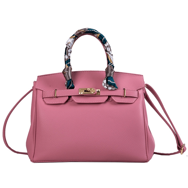 Isla | Premium Vegan Leather Handbag – Elegant & Timeless - in Salmon Pink | Arvea Bags
