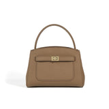 Isla | Soft Pebbled Leather Handbag - in Brown | Arvea Bags
