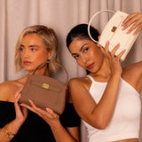 Isla | Soft Pebbled Leather Handbag - in Cream | Arvea Bags