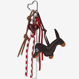Isolara | Dachshund Leather Keychain – Cute & Stylish Charm - in Dark Brown | Arvea Bags