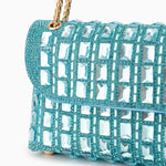 Isoldea | Crystal Luxe Evening Bag – Dazzle in Every Step - in Ocean Blue | Arvea Bags