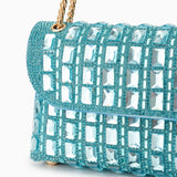 Isoldea | Crystal Luxe Evening Bag – Dazzle in Every Step - in Ocean Blue | Arvea Bags