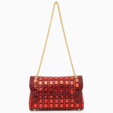 Isoldea | Crystal Luxe Evening Bag – Dazzle in Every Step - in Red | Arvea Bags