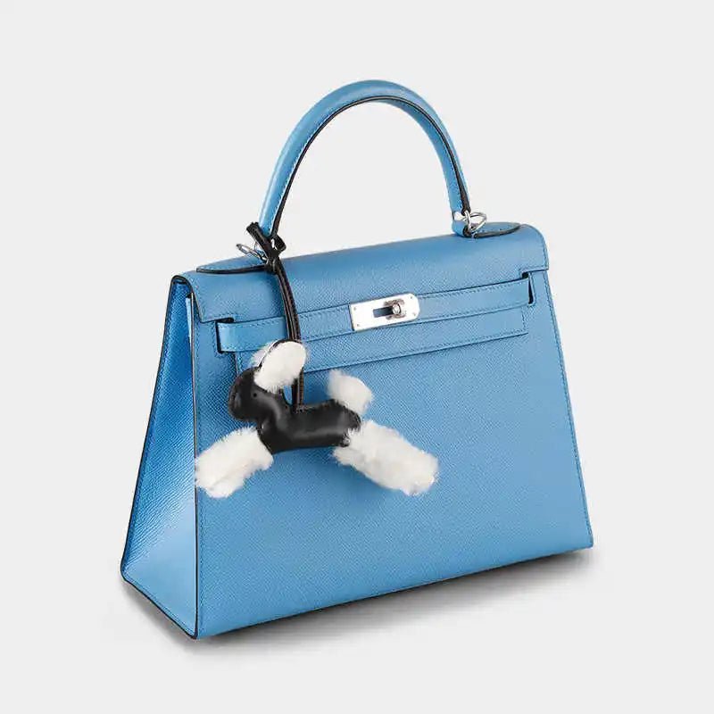 Ivenna | White Faux Fur Rabbit - Shaped Mini Bag – Playful Charm - in Light Beige | Arvea Bags