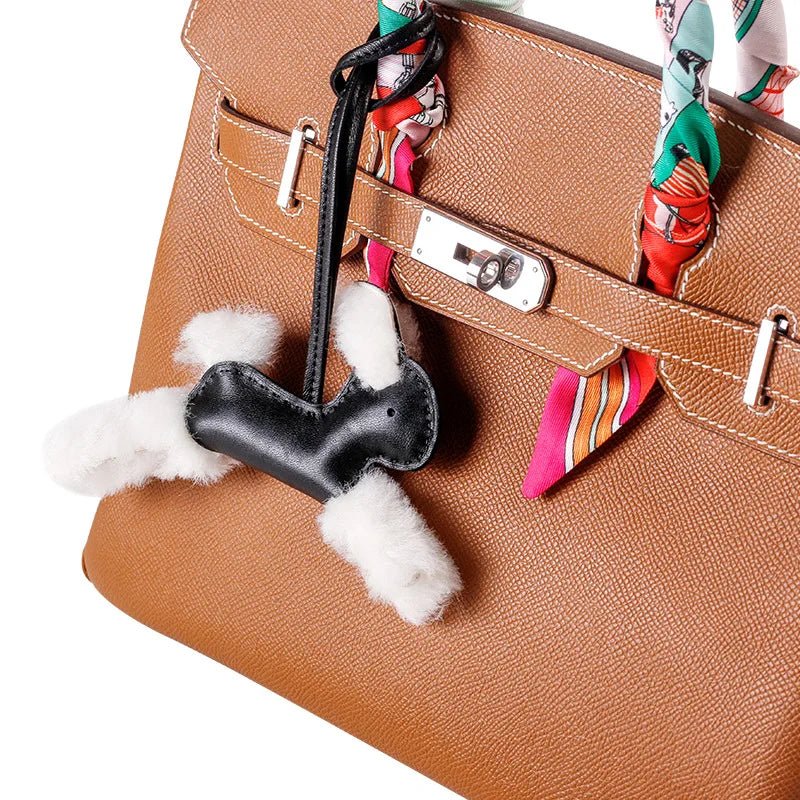 Ivenna | White Faux Fur Rabbit - Shaped Mini Bag – Playful Charm - in Light Beige | Arvea Bags