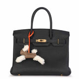 Ivenna | White Faux Fur Rabbit - Shaped Mini Bag – Playful Charm - in Light Brown | Arvea Bags