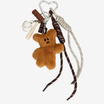 Jorielle | Plush Teddy Bear Keychain – Cute & Playful Accessory - in Tan Brown | Arvea Bags