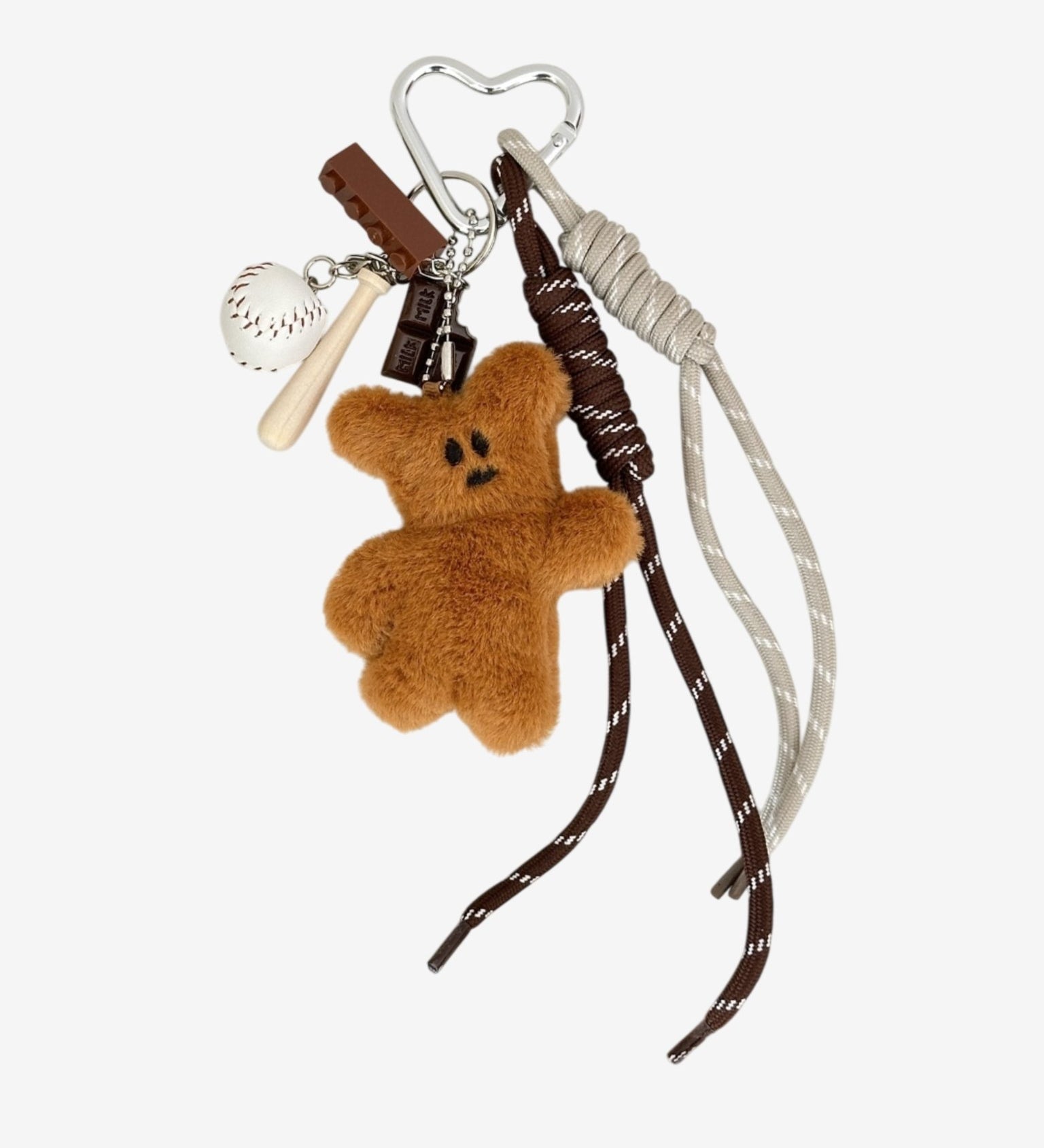 Jorielle | Plush Teddy Bear Keychain – Cute & Playful Accessory - in Tan Brown | Arvea Bags