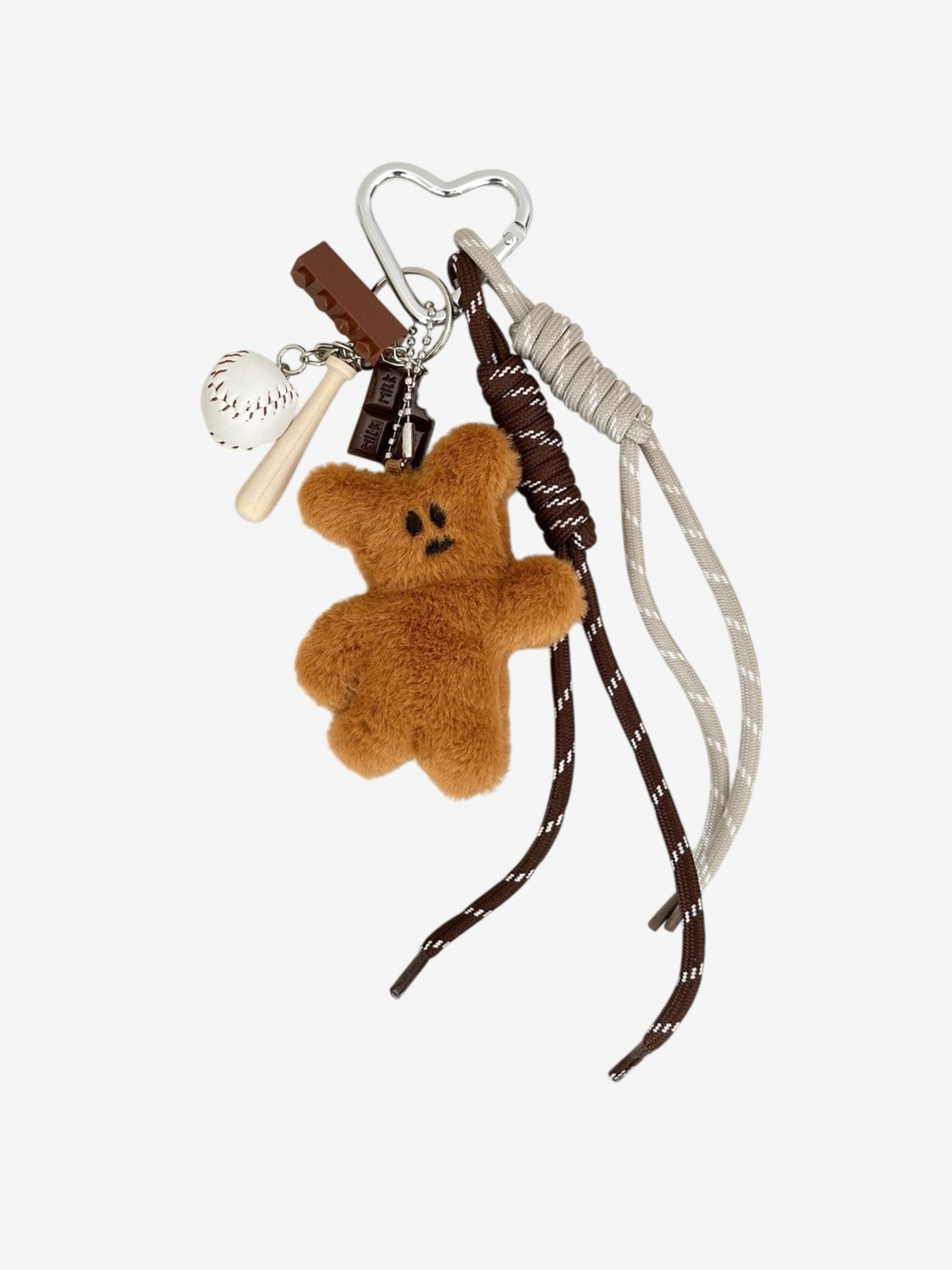 Jorielle | Plush Teddy Bear Keychain – Cute & Playful Accessory - in Tan Brown | Arvea Bags