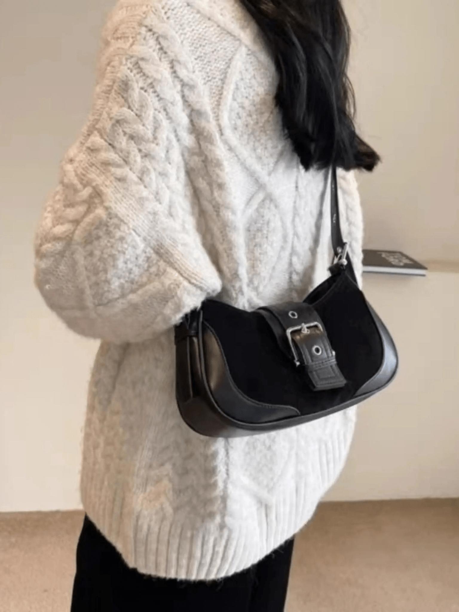Juliette | Luxe Brown Suede Shoulder Bag – Vintage & Sophisticated - in Brown | Arvea Bags