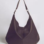 Kaia | Luxe Black Leather Hobo Bag – Timeless Elegance & Everyday Comfort - in Grey | Arvea Bags