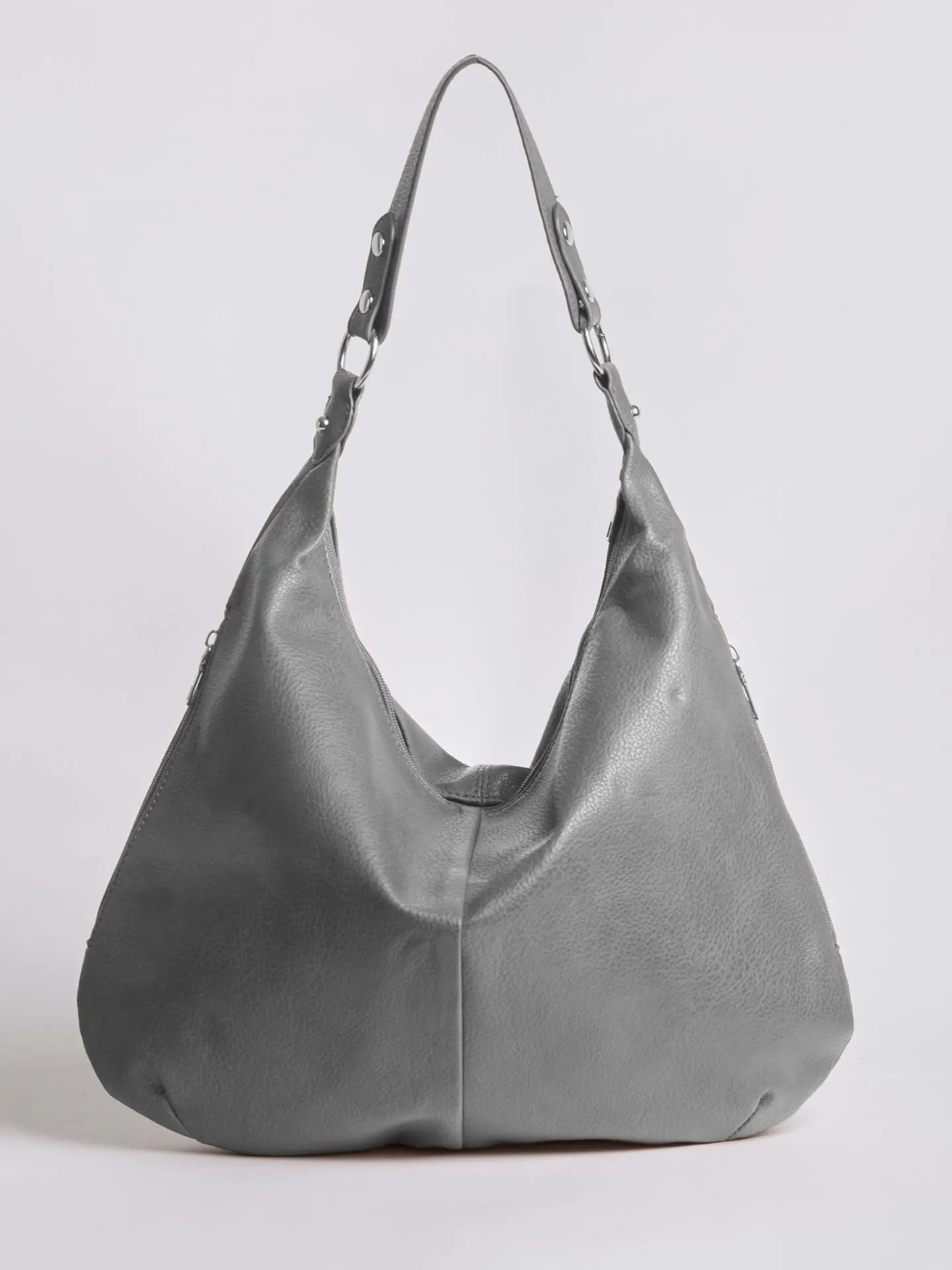 Kaia | Luxe Black Leather Hobo Bag – Timeless Elegance & Everyday Comfort - in Wine Red | Arvea Bags
