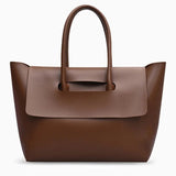 Katherine | Black Elegant Retro Tote – Timeless & Chic - in Brown | Arvea Bags
