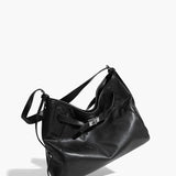 Kelly | Classic Black Leather Tote Bag – Sleek Design & Everyday Versatility - in Black | Arvea Bags